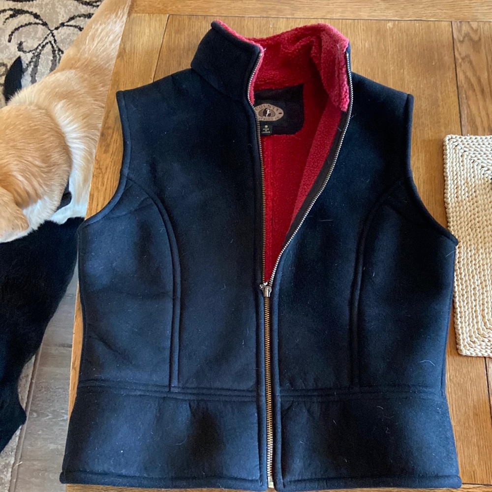 Fleece lined wool vest